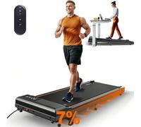 Tapis de course MettleMatic TW1 pour la maison - tapis de marche avec moteur de 2,25 CV, capacité de charge de 100 kg, vitesse de 1 à 6 km/h, avec inclinaison, bande de roulement à 7 couches, aucune i