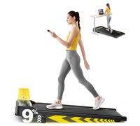 Tapis de Course, Pente 9%,2 en 1 Tapis de Marche électrique, 2.5 HP, Compact et Portable sous Le Bureau,10 km/h, télécommande, écran LED, Peu encombrant, pour Le Bureau à Domicile