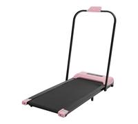 Tapis de course pliable 2 en 1 - Pour la maison, le fitness, la course à pied électrique - Avec écran LCD et télécommande - Pour maisons, gymnases, bureaux, etc (rose)