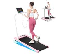 Tapis de Course Pliable avec Pente Réglable 7% - Tapis Roulant Électrique Silencieux 8 km/h, Moteur 2,5 HP, Surface Large 40 cm, Cadre Renforcé, Écran LCD, Charge Max 130 kg - pour Maison & Bureau