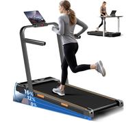 Tapis de course pliable CURSOR avec inclinaison 16 %, vitesse 10 km/h, affichage LED et télécommande, 3,0 HP, charge max 136 kg