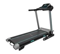 Tapis de course pliable de 1500 W, vitesse maximale de 16 km/h, inclinaison motorisée, connexion USB, fonction Mp3 et haut-parleurs intégrés.