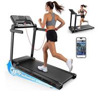 Tapis de Course Pliable FT54 - Tapis de Marche Incliné 15% Auto -Vitesse 0-14 km/h- 3,0 HP- App FitShow Écran LED Charge 150kg