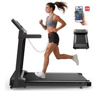 Tapis de Course Pliable FT54 - Tapis de Marche Incliné 15% Auto -Vitesse 0-14 km/h- 3,0 HP- App FitShow Écran LED Charge 150kg
