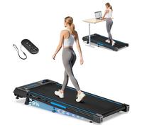Tapis de Course Pliable Inclinable 9%,FOUSAE Walking Pad 3 en 1, 6.2 MPH pour la Maison avec Double Cadre, capacité de Charge de 330 LB, 2,5 CV avec 12 programmes HIIT, télécommande magnétique