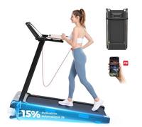 Tapis de course pliable KT-P5-Inclinaison auto 15 %-Avec APP-Moteur 3 CV - Vitesse 1-12 km/h-Écran LED -Charge max 150 kg -Noir