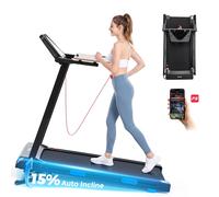 Tapis de Course Pliable PB602A 2.5HP Inclinaison Auto 15% App LED 12km/h