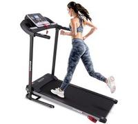 Serenelife Tapis de Course, Tapis de Marche/Sport Pliable Inclinable, Ecran LCD, 12 Programmes Prédéfinis ou Ajustables, Walking Pad pour la Maison et Le Bureau- Connectivité Bluetooth, 120W