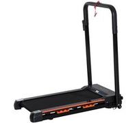 Tapis de course - HOMCOM - 370 W - pliable - avec télécommande écran LCD - vitesse 1-6 Km/h - acier noir