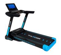Tapis de Course Pliable THUNDER® IGNITE-S-TFT-BLACK | Vitesse 1-22km/h | avec Capteur d'impulsion | USB/AUX Écran TFT |