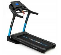 Tapis de Course Pliable THUNDER® PHENOM-S-BLACK | Vitesse 0.8-18km/h | Poids max.160kg | USB/AUX | Écran LCD | Haut-parleur | Noir