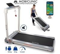Mobiclinic® Fitness, Tapis de Course Pliable, Tibet, Réglable 14 km/h, 1100w, Poids Max. 100 kg, Bluetooth, 20 Vitesses, Écran LED, Zwift Training app, Support Mobile, Arrêt d'urgence