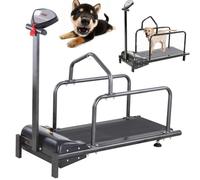 Tapis de course pour chien avec écran LCD, vitesse réglable, charge maximale 80 kg, idéal pour les chiens de petite et moyenne taille, équipement d'exercice pour animaux de compagnie
