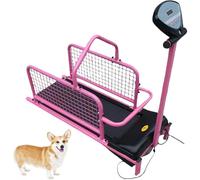 Tapis de course pour chien avec vitesse réglable et écran LCD, idéal pour le dressage de petits chiens, plage de vitesse 0,8 à 6 km/h