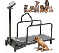 Tapis de course pour chiens de grande taille, de taille moyenne et de petite taille, avec écran d'affichage (vitesse, temps, distance, calories, mode), vitesse réglable, supporte jusqu'à 80 kg,B