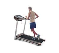 ISE Tapis de course SY-T2708 pliable 14km/h avec Inclinaison manuelle 3-5°, MP3 ,USB, écran LCD et Roues de Transport argent