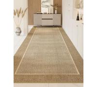 Tapis De Course Tapis Rectangulaire Moderne Lavable en Machine, Coton Tissé Tapis Antidérapant Tapis De Couloir Ultra-Mince Et Facile D’Entretien pour Vivre Rooedroom, W X L, 0.7x2m (2.3x6.6ft)