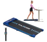 Tapis de Course THUNDER® IDEA-BLUE | Vitesse régla 0,8-6km/h | Télécommande | Motorisé | Poids max.100kg | Écran LED | Bleu