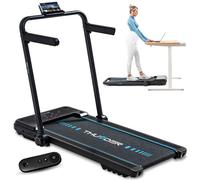 Tapis de course Thunder IMPACT BLACK 106,5x40cm 12km/h FitShow pliable Bluetooth Roulettes de transport