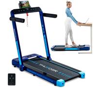 Tapis de course Thunder RACE BLUE 105x40,5cm 14km/h FitShow pliable Haut-parleur Roulettes de transport Bluetooth