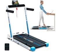 Tapis de course Thunder RACE WHITE 105x40,5cm 14km/h FitShow pliable Haut-parleur Roulettes de transport Bluetooth