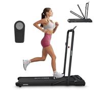 ZIPRO Newlite Tapis de Course Pliable, Walking Pad, Deux Modes d’Entraînement, Design Compact FlatFold, Vitesse 1-10 km/h, Capacité jusqu'à 110 kg, Amorti Easy Walk, Moteur Silencieux, Écran LED