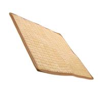Tapis de Coussin de Siège en Bambou Beige pour Voiture | Antidérapant, Portable et Léger, pour Bureau et Chaises Mahjong, Bord Étroit Élégant