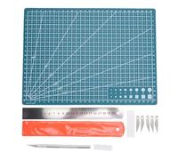 Tapis de couture A4, planche à découper artisanale | Ensemble de tapis à outils d'artisanat, outils d'art et règles antidérapants, pour la couture, l'artisanat et les tissus