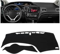 Tapis de Couverture de Tableau de Bord de Voiture Tapis de Tableau de Bord Pare-Soleil Tapis de Tableau de Bord, pour Honda Civic IX 2012-2015