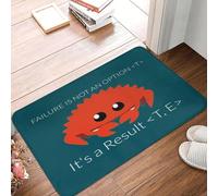 Tapis de Crabe Humoristique de Motivation 3D - Décoration de Bureau à Domicile Amusante et inspirante, Parfaite pour stimuler Le Moral et la créativité-60x90cm