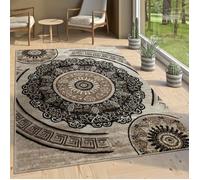 Tapis De Créateur Motif Mandala Brun 60cm x 100cm