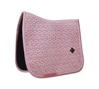 Tapis de selle PONY - Vieux rose - Velours - Saut d'obstacles