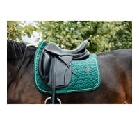 Tapis de selle FULL - Vert foncé - Velours - Saut d'obstacles