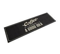 Tapis de Cuisine Lavable Texte Coffee Paillasson 45x150 cm Velours vidaXL