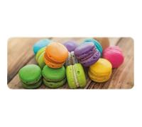 ID MAT Decor de Cuisine Tapis, Fibres Synthétiques, Beige/Vert/Violet/Jaune, 50x120x0,4 cm