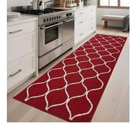 Tapis de Cuisine Antidérapant,60 x 180 cm Tapis de Cuisine Devant Evier,60 x 180 cm (Rectanguire) Rouge ROUGE COUSSIN DE SOL