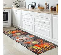 Tapis de Cuisine | antidérapant | bâtons de cannelle Chillis rouge bru