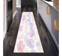 Tapis de Cuisine Antidérapant Fantastique Plume Tapis de Couloir Long et Lavable Dessin Ailes Paillasson Absorbant Mystique Ange Entrée, Salle de Bain et Descente de Lit 60x240 cm