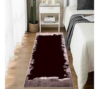 Tapis de Cuisine Antidérapant Illusion d'optique Trou Tapis de Couloir Long et Lavable Horreur Fissure Paillasson Absorbant Vortex Illusion Abîme Entrée, Salle de Bain et Descente de Lit 60x240 cm