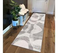 Tapis de Cuisine antidérapant Lavable 4,6 m Beige Patchwork Tappeto Long Tapis de Couloir pour la Maison, la Cuisine et la Chambre à Coucher 80 x 460 cm - Design Durable et élégant
