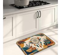 Tapis de cuisine bohème attrape-rêves pour sol, coloré artistique, doux, confortable, lavable, décoration pour éviers, buanderie, salle de bain, 50,8 x 78,7 cm