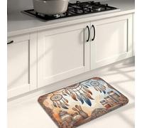Tapis de cuisine bohème attrape-rêves pour sol, tapis vintage doux, rembourré, confortable, lavable, décoration pour éviers, buanderie, salle de bain, 50,8 x 78,7 cm