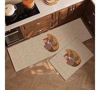 Tapis de cuisine bohème pour sol - Boue de diatomées, antidérapant, absorbant, moderne, résistant aux taches et à la fatigue pour évier, buanderie, bureau (#2, 50 x 120 cm)