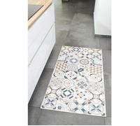 Tapis de cuisine carreaux de ciment - NAZAR RUGS - 50x100 cm - Marron