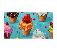 Tapis de cuisine coloré Ice Cream-101, tapis de cuisine rembourré imperméable, antidérapant et confortable pour décoration de cuisine, évier, bureau, 40 x 75 cm