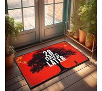 Tapis de cuisine d'automne pour le sol 28 jours plus tard : un voyage post-apocalyptique Paillasson décoratif pour porte d'entrée Tapis rétro (65 x 90 cm)