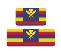 Tapis de cuisine de luxe imprimé drapeau du royaume d'Hawaï pour sol, buanderie, décoration d'intérieur