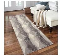 Tapis de Cuisine Devant Evier Gris Moderne à Motif Classique 120 x 460 cm , Tapis Couloir Long Antidérapant Lavable , Tapis de Passage Absorbant pour Couloir Cuisine Entrée Bureau,Personnalisable