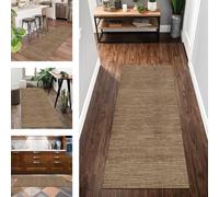 Tapis de Cuisine Devant evier Long Lavable antiderapant Tapis Passage Moderne 50X120CM Marron Abstrait Tapis de Bain Tapis Couloir pour Salon Chambre d'enfant Hall Paillassons d'entrée intérieurs