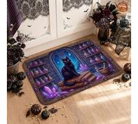 Tapis de cuisine d'Halloween sur le thème de la potion de sorcière magique | Bouteilles de potion magiques, tapis pour sol de cuisine, thème bibliothèque fantaisie, décoration d'automne effrayante